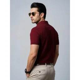 adro Mens Premium Cotton Polo T-Shirt | 220 GSM Soft Fabric | Casual Stylish Look | Contrast Collar Design Navy Polo T Shirt | Polo Tshirt for All-Day Wear image 1