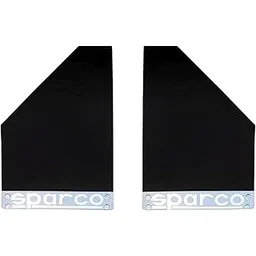 Adroitz Black Sparco Racing Style Rubberized Car Mudflaps For Eeco (Set of 2)-picture-10