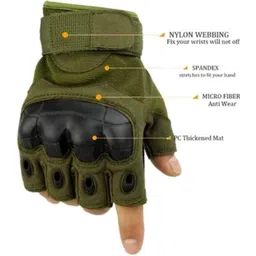 adventure hut Tactical Military Hard Soft Knuckle Army Combat Riding Gloves (Army) Riding Gloves-picture-18