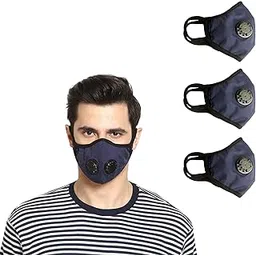 advind healthcare Military Grade N99 Anti Pollution Reusable & Washable Face Mask Without Replaceable Filters Two Valves For Adults-picture-41