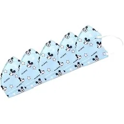 advind healthcare Smog Guard N95 Kids Mask Without Valve (For Kids Age 4-12 Years) Blue Mickey Mouse Design Pack of 5-picture-29