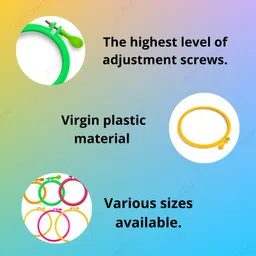 adw craft's 8-9 INCH Embroidery HOOP Embroidery Frame image 4