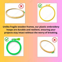 adw craft's 8-9 INCH Embroidery HOOP Embroidery Frame image 5