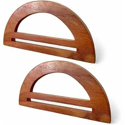 ADW CRAFT'S D Shaped Wooden Handles for Bags, Crochet Bags & Totes – Large DIY Purse Making Accessories – 6.5 Inch Natural Wood Purse Handle for Bag Crafting (1, D Shape)-picture-15