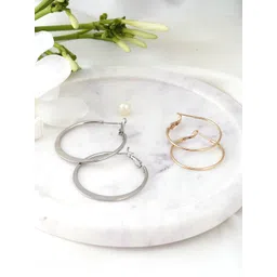 Adwitiya Collection Set Of 2 Classic Hoop Earrings-picture-36