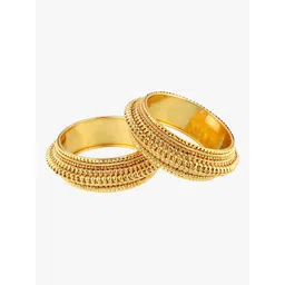 Adwitiya Collection Set of 2 Gold-Plated Stone Studded Bangles-picture-12