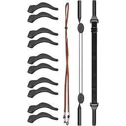 aeenioy 3 PCS Specs Holder Strap, Adjustable Eyeglasses and Sunglasses Holder with 3 Straps and 5 Ear Grips, Anti-Slip Grip Guard for Sports and Outdoor Activities, Suitable for Men and Women-picture-18