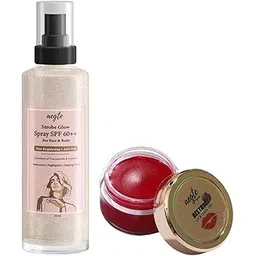 Aegte Organics Beetroot Lip and Cheek Tint Balm & 3 in 1 Strobe Glow Spray SPF 60+++ Sunscreen-picture-19