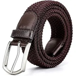 aenon fashion is my passion Braided Canvas Woven Elastic Stretch Belts for Men/Women/Junior with Multicolored-picture-48