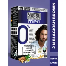 Aequo Organic Men Permanent Hair Color 170 ml - Blackish Brown 2N-picture-18