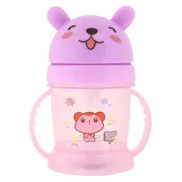 AEREX Premium Teddy Bear Baby Sipper Cup with Soft Silicone Straw Bunny Teddy Baby Mug Sipper Leakproof, BPA Free & Non-Toxic for Baby Toddlers Infants Kids (Pack of 1, Multicolor)-image-15