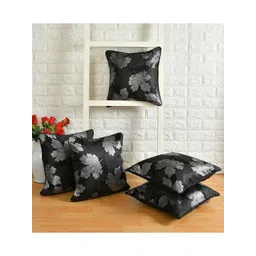 AEROHAVEN Black & Grey Set of 5 Ethnic Motifs Square Cushion Covers-picture-12