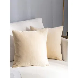 AEROHAVEN Off White 2 Pcs Reversible Square Cushion Covers-picture-42