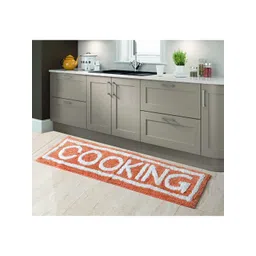AEROHAVEN Peach-Coloured & White Typography Anti-Slip Kitchen Runner-picture-13