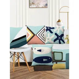 AEROHAVEN Set of 5 Abstract Square Cushion Covers-picture-16