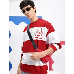 Aeropostale Colourblocked Drop-Shoulder Sleeves Sweatshirt with Brand Logo Detail-picture-30