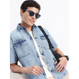 Aeropostale Denim Pure Cotton Casual Shirt-picture-39