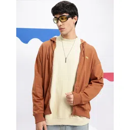 Aeropostale Drop-Shoulder Sleeves Front-Open Hooded Sweatshirt-picture-36