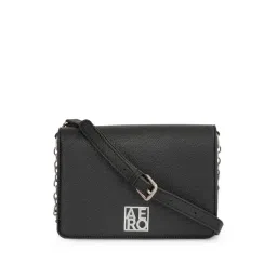 Aeropostale Harlow Black PU Textured Sling Handbag-picture-26