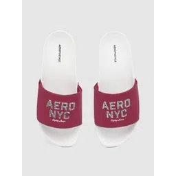 Aeropostale Men Brand Logo Printed Sliders-picture-39