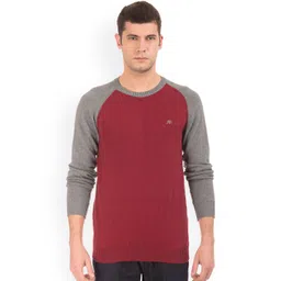 Aeropostale Men Maroon Solid Pullover-picture-28