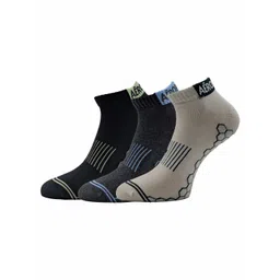 Aeropostale Men Pack Of 3 Striped Flat Knit Low Cut Ankle Length Socks-picture-33