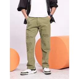 Aeropostale Men Pure Cotton Relaxed Fit Low Distress Jeans-picture-36