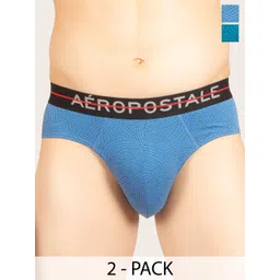 Aeropostale Pack Of 2 Printed Mid-Rise Basic Briefs A_LJABF01-BGBL/OCBK-image-18