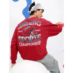 Aeropostale Typography & Graphic Printed Drop-Shoulder Sleeves Sweatshirt-picture-22