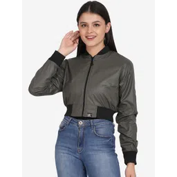 Aesthetic Bodies Women Lightweight Crop Bomber Jacket-picture-31