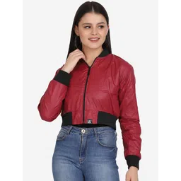 Aesthetic Bodies Women Lightweight Crop Bomber Jacket-picture-14