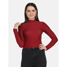 Aesthetic Bodies Women Maroon Top-picture-38
