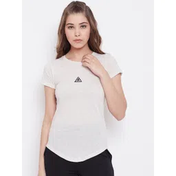 Aesthetic Bodies Women Off White Solid Round Neck T-shirt-picture-27