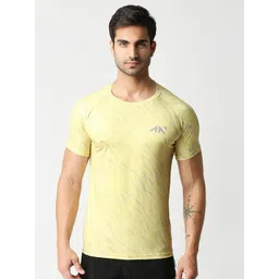 AESTHETIC NATION Men Animal Printed Yellow Everfresh T-shirt-picture-23