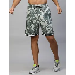 AESTHETIC NATION Men Camouflage Printed Mid-Rise Rapid-Dry Sports Shorts-picture-36