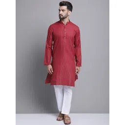 aew designs Men Cotton Blend Kurta Pyjama Set-picture-16