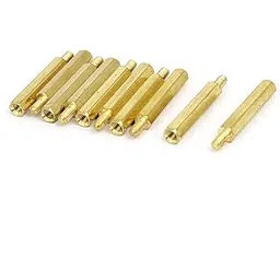 Aexit M3 (hand operated tools) x 25mm+6mm Male to Female Thread Brass Hex Hexagonal Standoff (83ry505qf81) Spacers 10PCS-image-46