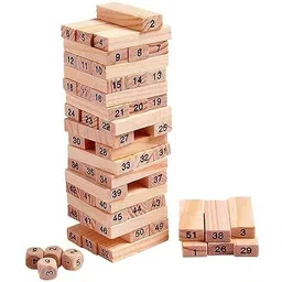 aexoniz toys Wooden Jenga Stacking Tower Game Puzzles Toys for Kids +5 Years-picture-23