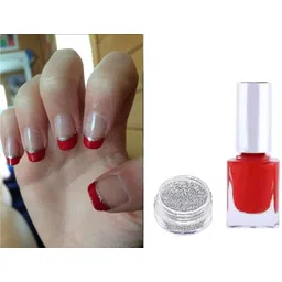 afaraxia long lasting Liquid Nail paint & sliver glitter-picture-19