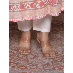 AFFO Women Printed Empire Pure Cotton Kurta with Trousers & With Dupatta image 4