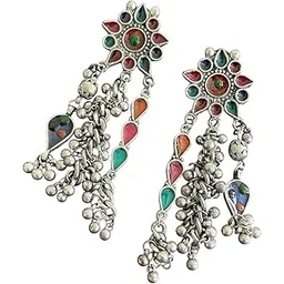 Afghani floral dangler for Women & Girls | Lightweight & Stylish Design-picture-39