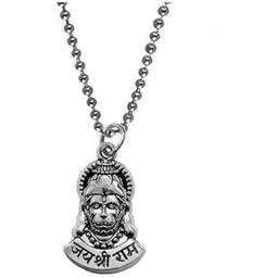 afh Jay Shree Ram Lord Hanuman Bead Chain Religious Pendnet for Men and Women-picture-25