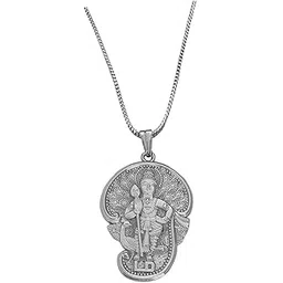 afh Lord Murugan Kartikeya Silver Snake Chain Pendnet for Men and Women-picture-21