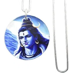 afh Lord Shiva Mahadev Religious Snake Chain Pendant for Men and Women-picture-20
