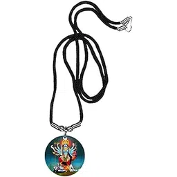 afh Maa Kali Mahakali Mata Cord Chain Religious Pendent for Men and Women-picture-30