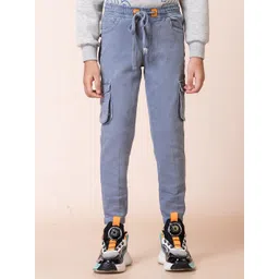 AFLASH Boys Mildly Distressed Light Fade Jeans-picture-27
