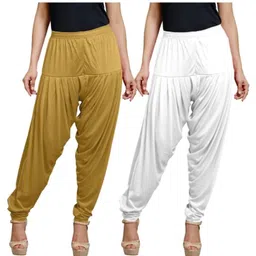 afra Cotton Blend Solid Patiala-picture-29