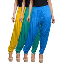 afra Cotton Blend Solid Patiala-picture-10