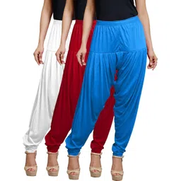 afra Cotton Blend Solid Patiala-picture-17