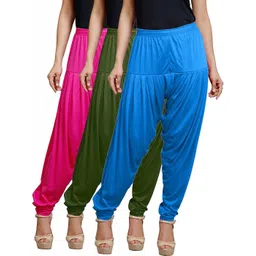 afra Cotton Blend Solid Patiala-picture-26